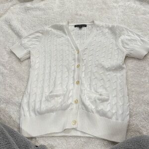 Short sleeve button down cardigan
